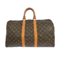 Louis Vuitton Louis Vuitton Keepall Bag Monogram Canvas Brown Canvas Travel Bag Bag (Authentic Pre-Loved)