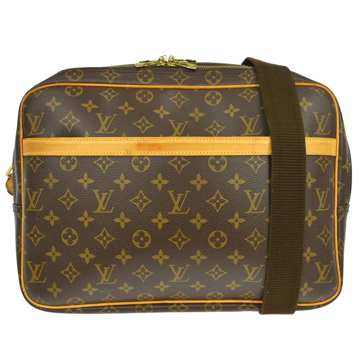 Louis Vuitton Louis Vuitton Reporter Bag Monogram Canvas Brown Canvas Shoulder Bag Bag (Authentic Pre-Loved)