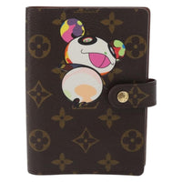 Louis Vuitton Agenda Cover Monogram Panda Brown Canvas Wallets Accessory (Pre-Loved)