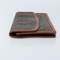 Louis Vuitton Dame Pochette Monogram Canvas Brown Canvas Clutche & Pouche Bag (Authentic Pre-Loved)