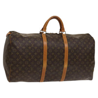 Louis Vuitton Keepall Bag Monogram Canvas Brown Canvas Travel Bag Bag (Pre-Loved)