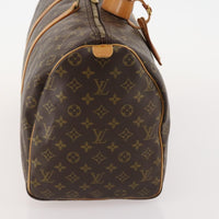 Louis Vuitton Keepall Bag Monogram Canvas Brown Canvas Travel Bag Bag (Pre-Loved)