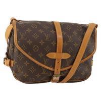 Louis Vuitton Louis Vuitton Saumur Handbag Monogram Canvas Brown Canvas Shoulder Bag Bag (Pre-Loved)