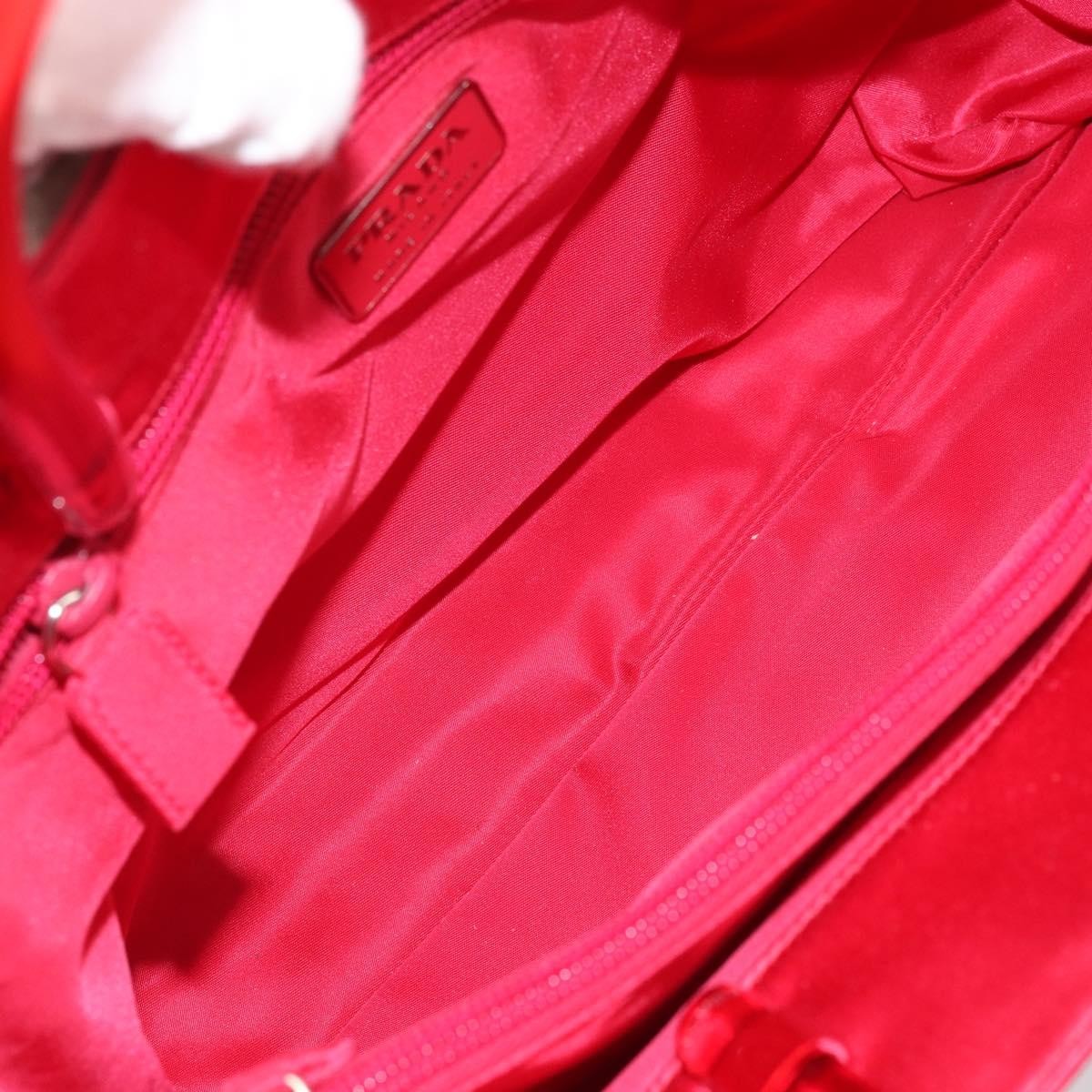 Prada Vintage Handbag Satin Red Satin Handbag (Authentic Pre-Loved)