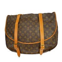 Louis Vuitton Louis Vuitton Saumur Handbag Monogram Canvas Brown Canvas Shoulder Bag Bag (Pre-Loved)