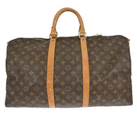 Louis Vuitton Louis Vuitton Keepall Bandouliere Bag Monogram Canvas Brown Canvas Travel Bag Bag (Pre-Loved)