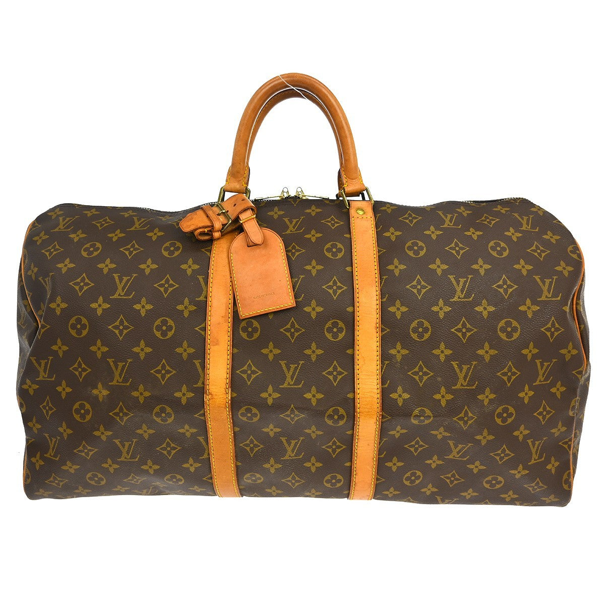 Louis Vuitton Louis Vuitton Keepall Bag Monogram Canvas Brown Canvas Travel Bag Bag (Pre-Loved)