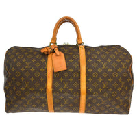 Louis Vuitton Louis Vuitton Keepall Bag Monogram Canvas Brown Canvas Travel Bag Bag (Pre-Loved)