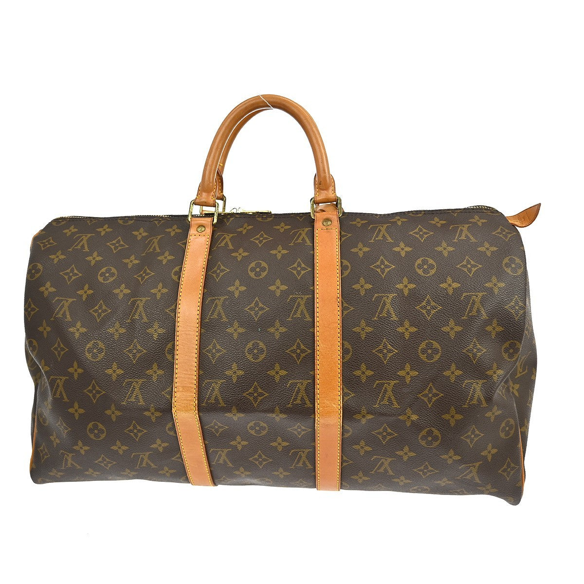 Louis Vuitton Keepall Bag Monogram Canvas Brown Canvas Travel Bag Bag (Pre-Loved)