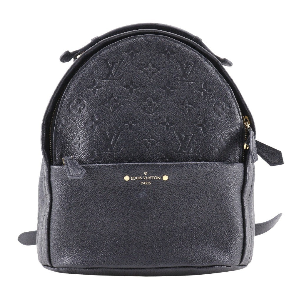Louis Vuitton Sorbonne Backpack Monogram Empreinte Leather Black Leather Backpack Bag (Authentic Pre-Loved)