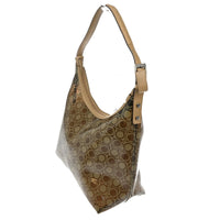 Salvatore Ferragamo Gancini Shoulder Bag Vinyl Brown Plastic Shoulder Bag Bag (Authentic Pre-Loved)