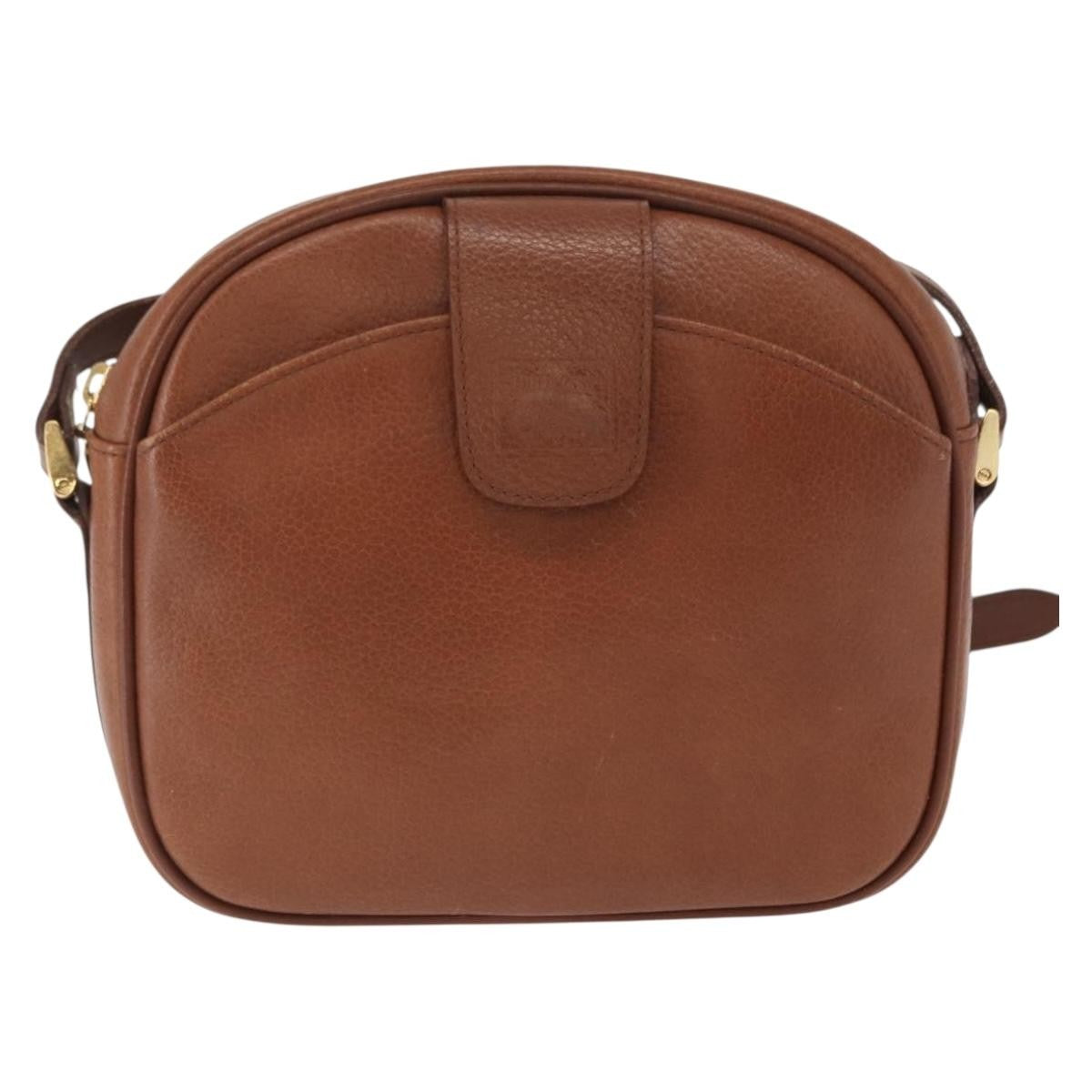 Burberry Vintage Shoulder Bag Leather Brown Leather Shoulder Bag Bag (Authentic Pre-Loved)