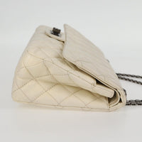 Chanel Reissue 2.55 Flap Bag Quilted Caviar White Leather Shoulder Bag Bag (Authentic Pre-Loved)