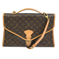 Louis Vuitton Beverly Briefcase Monogram Canvas Brown Canvas Briefcase Bag (Authentic Pre-Loved)