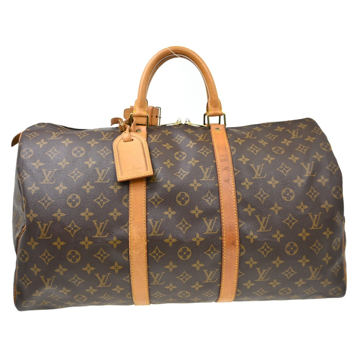 Louis Vuitton Louis Vuitton Keepall Bandouliere Bag Monogram Canvas Brown Canvas Handbag (Pre-Loved)
