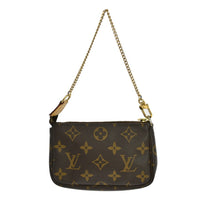 Louis Vuitton Louis Vuitton Mini Pochette Accessoires Canvas Brown Canvas Clutche & Pouche Bag (Authentic Pre-Loved)