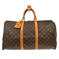Louis Vuitton Louis Vuitton Keepall Bag Monogram Canvas Brown Canvas Travel Bag Bag (Pre-Loved)
