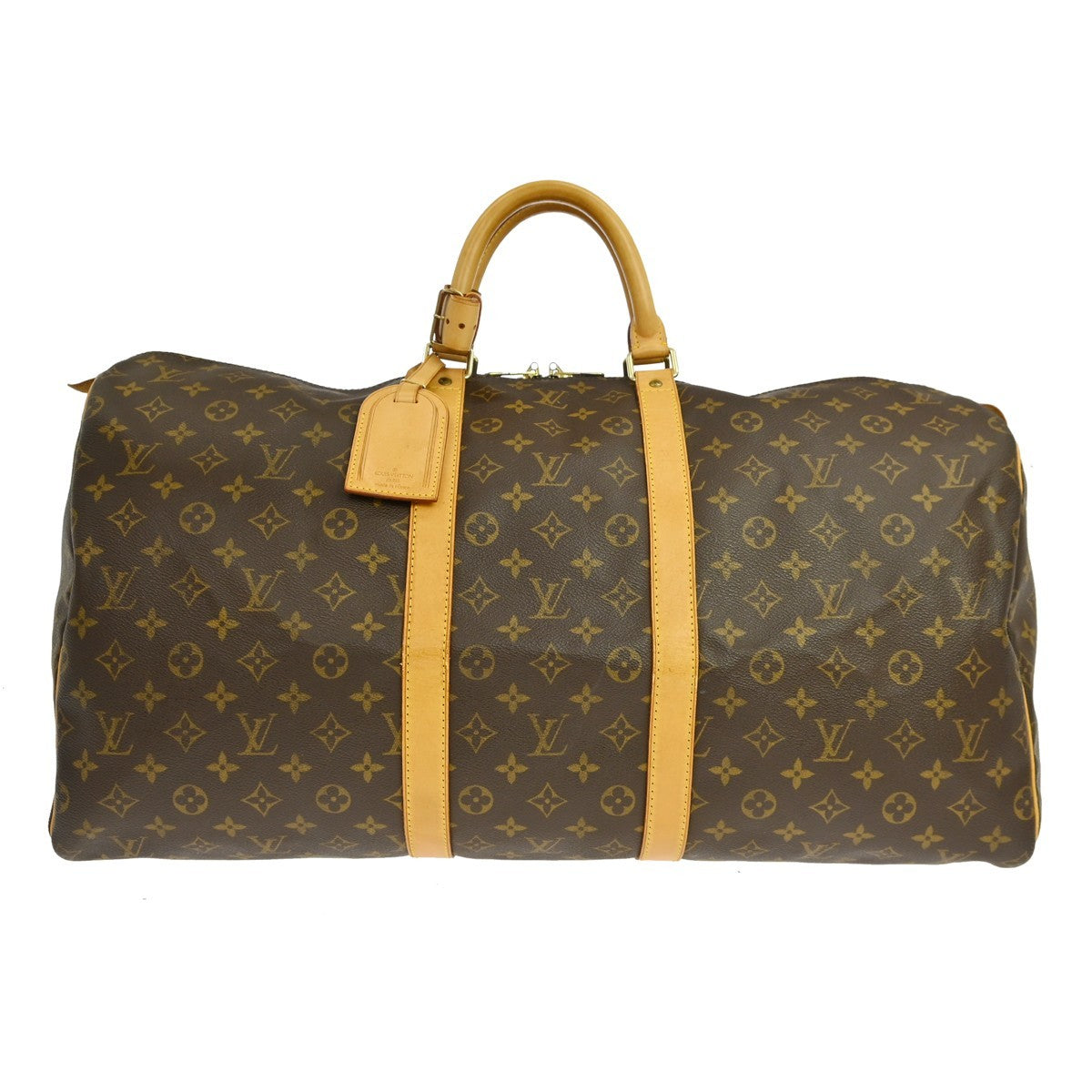 Louis Vuitton Louis Vuitton Keepall Bag Monogram Canvas Brown Canvas Travel Bag Bag (Authentic Pre-Loved)