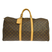 Louis Vuitton Louis Vuitton Keepall Bag Monogram Canvas Brown Canvas Travel Bag Bag (Authentic Pre-Loved)
