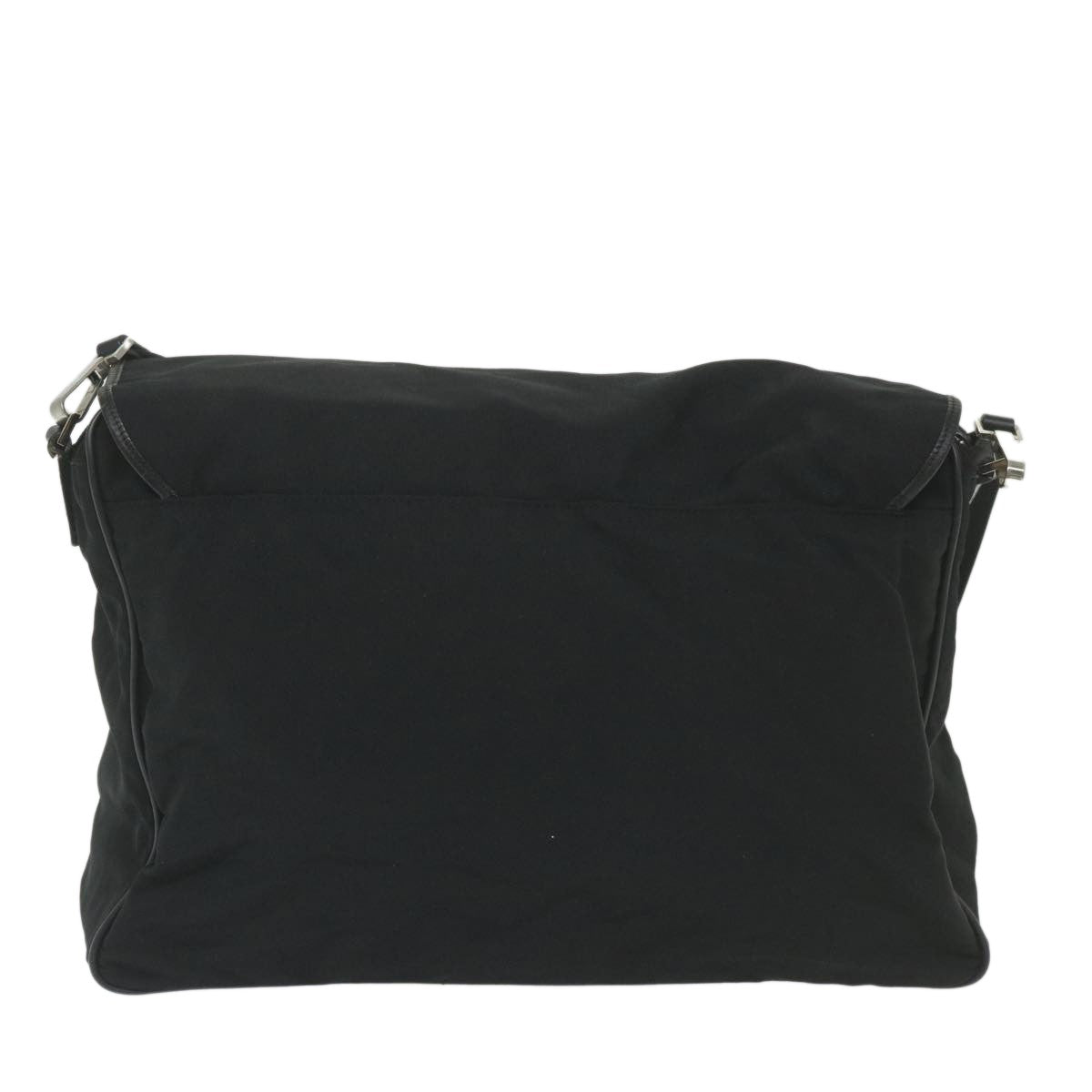 Gucci Vintage Flap Crossbody Bag Nylon Black Nylon Shoulder Bag Bag (Authentic Pre-Loved)