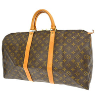 Louis Vuitton Louis Vuitton Keepall Bag Monogram Canvas Brown Canvas Travel Bag Bag (Pre-Loved)