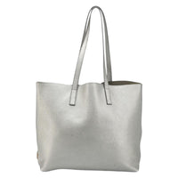 Prada Prada Vintage Tote Leather Silver Leather Tote Bag Bag (Authentic Pre-Loved)
