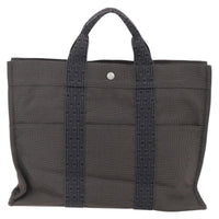 Hermes Fourre-Tout Herline Canvas Gray Canvas Tote Bag Bag (Pre-Loved)