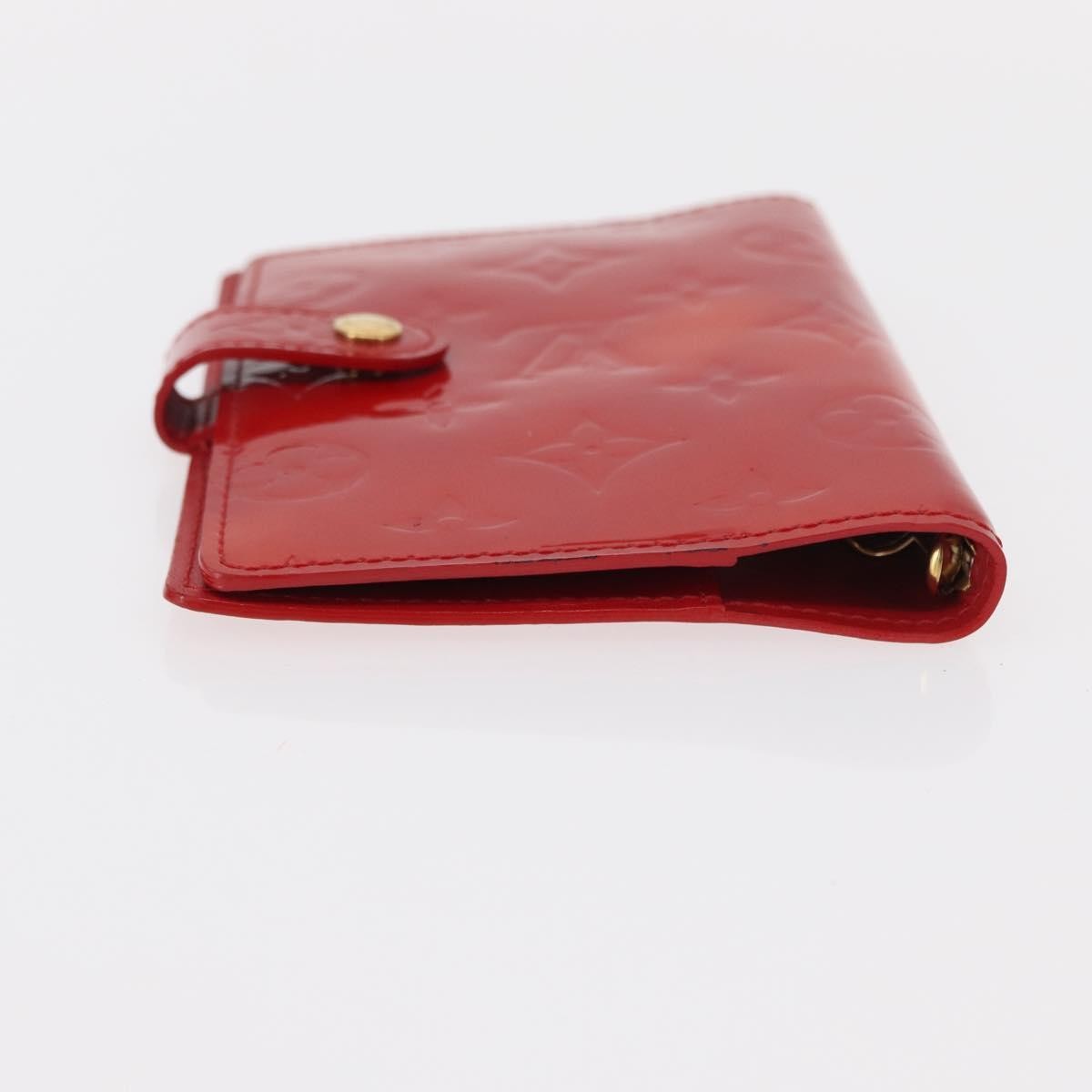 Louis Vuitton Agenda Cover Patent Leather Red Patent_Leather Toiletry Case Accessory (Authentic Pre-Loved)