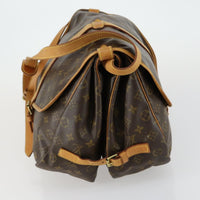 Louis Vuitton Saumur Handbag Monogram Canvas Brown Canvas Shoulder Bag Bag (Authentic Pre-Loved)