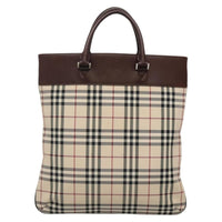 Burberry Nova Check Tote Nylon Beige Nylon Bag (Authentic Pre-Loved)