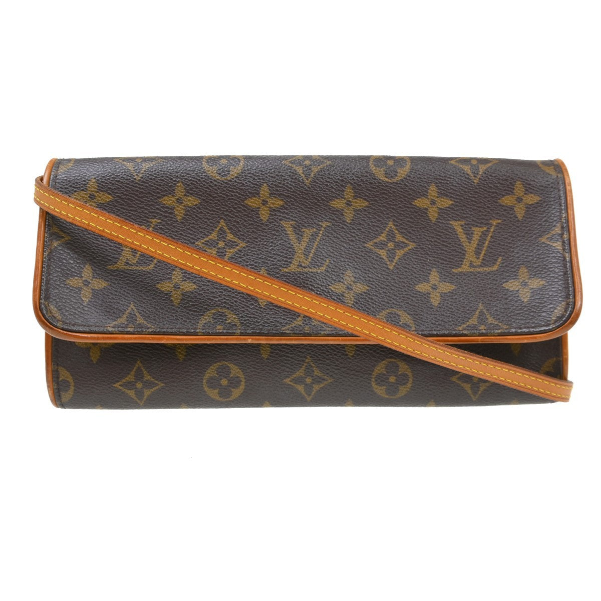 Louis Vuitton Twin Handbag Monogram Canvas Brown Canvas Clutche & Pouche Bag (Pre-Loved)