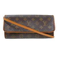 Louis Vuitton Twin Handbag Monogram Canvas Brown Canvas Clutche & Pouche Bag (Pre-Loved)