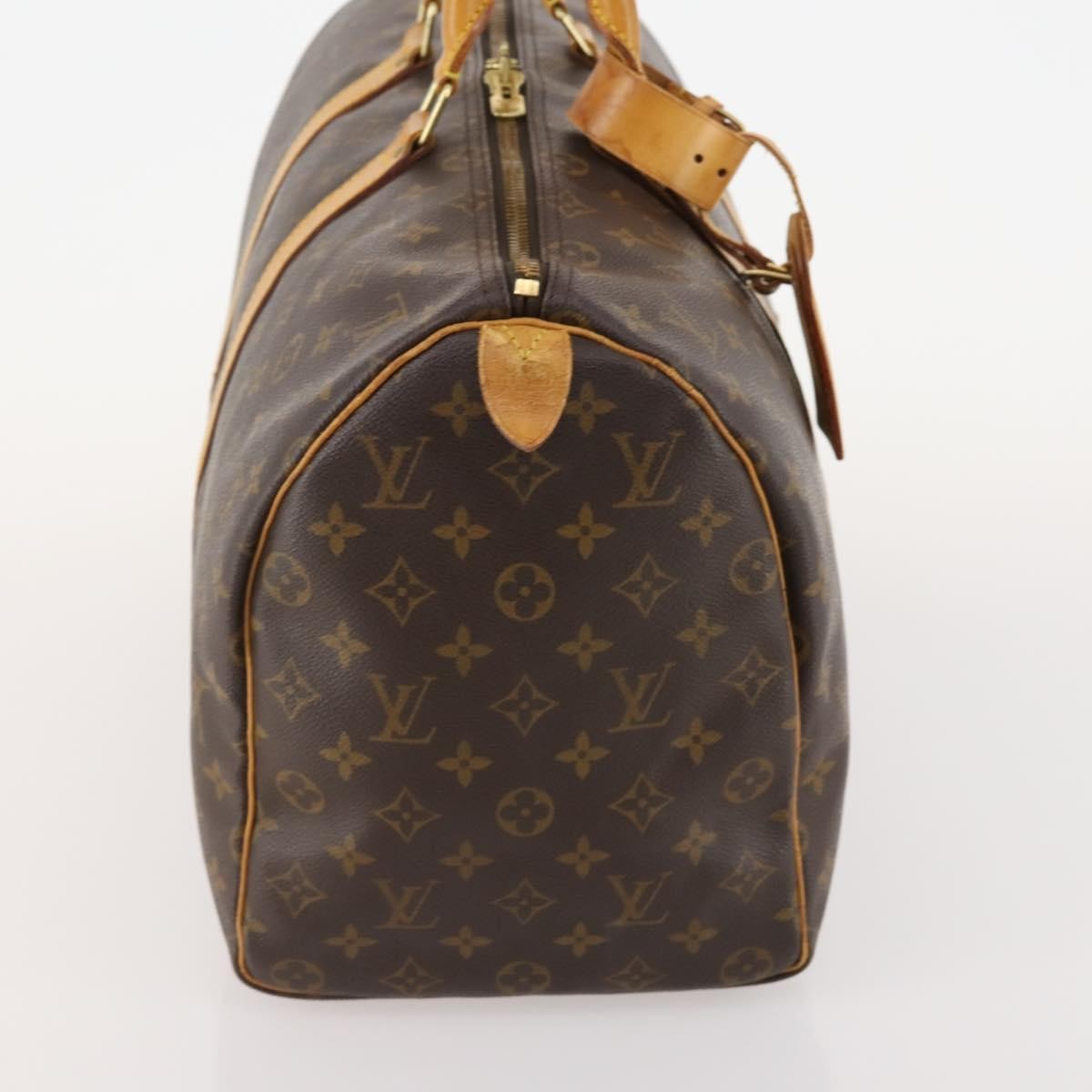 Louis Vuitton Keepall Bag Monogram Canvas Brown Canvas Travel Bag Bag (Authentic Pre-Loved)