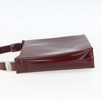 Salvatore Ferragamo Vala Shoulder Bag Patent Leather Red Patent_Leather Shoulder Bag Bag (Pre-Loved)
