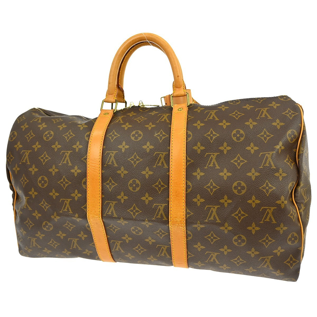 Louis Vuitton Louis Vuitton Keepall Bag Monogram Canvas Brown Canvas Travel Bag Bag (Authentic Pre-Loved)