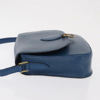 Louis Vuitton Saint Cloud Handbag Epi Leather Blue Leather Shoulder Bag Bag (Authentic Pre-Loved)