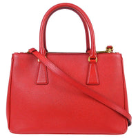 Prada Gardener's Tote Saffiano Leather Red Leather Tote Bag Bag (Authentic Pre-Loved)