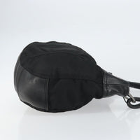 Prada Vintage Shoulder Bag Tessuto Black Nylon Shoulder Bag Bag (Authentic Pre-Loved)