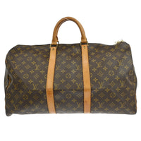 Louis Vuitton Louis Vuitton Keepall Bag Monogram Canvas Brown Canvas Travel Bag Bag (Authentic Pre-Loved)