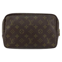 Louis Vuitton Trousse Toiletry Pouch Monogram Canvas Brown Canvas Toiletry Case Accessory (Pre-Loved)
