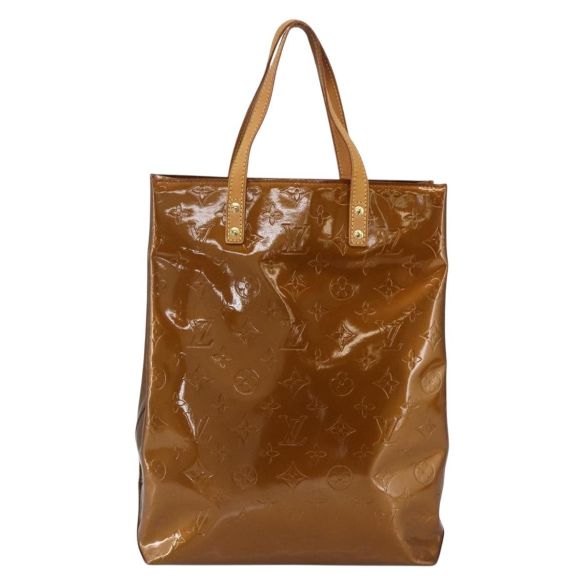 Louis Vuitton Reade Handbag Monogram Vernis Brown Patent_Leather Tote Bag Bag (Authentic Pre-Loved)