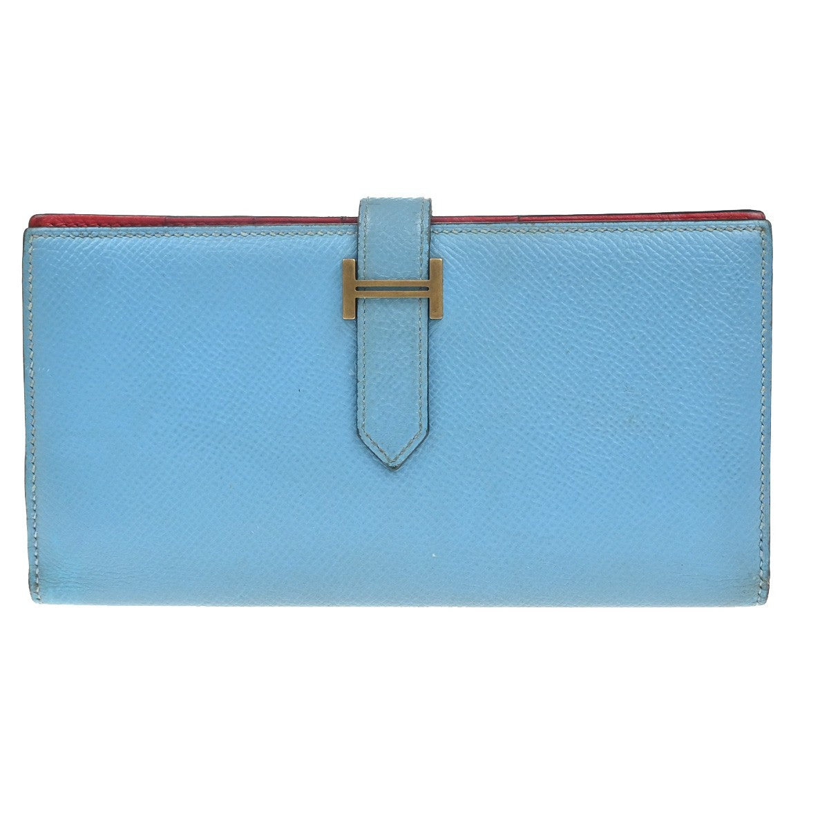 Hermes Bearn Wallet Epsom Multicolour Leather Wallets Accessory (Pre-Loved)