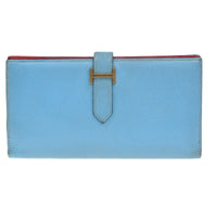 Hermes Bearn Wallet Epsom Multicolour Leather Wallets Accessory (Pre-Loved)