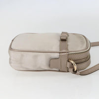 Salvatore Ferragamo Vala Shoulder Bag Nylon Beige Nylon Shoulder Bag Bag (Authentic Pre-Loved)