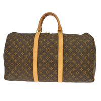Louis Vuitton Louis Vuitton Keepall Bag Monogram Canvas Brown Canvas Travel Bag Bag (Authentic Pre-Loved)