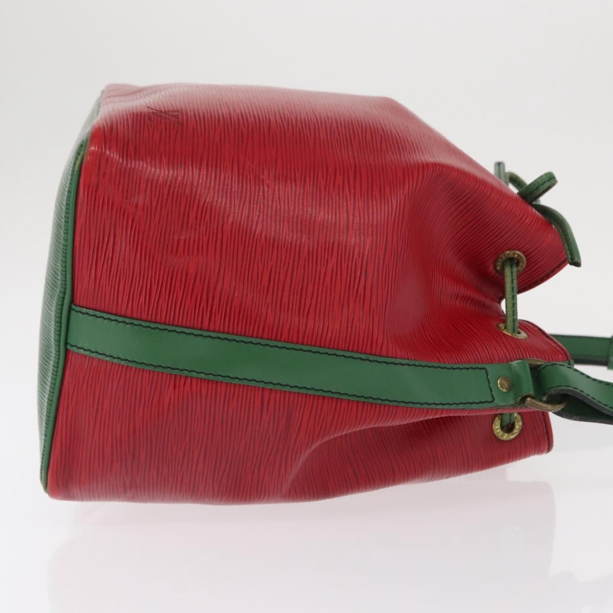 Louis Vuitton Bicolor Petit Noe Handbag Epi Leather Green Leather Shoulder Bag Bag (Authentic Pre-Loved)