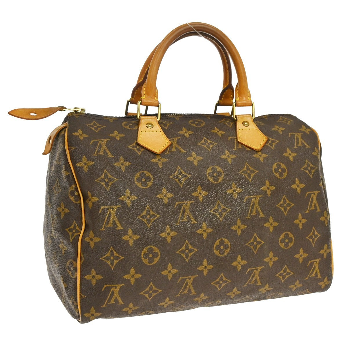 Louis Vuitton Louis Vuitton Speedy Handbag Monogram Canvas Brown Canvas Handbag (Pre-Loved)