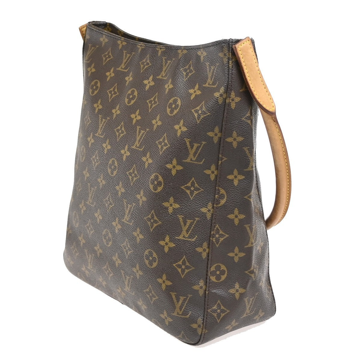 Louis Vuitton Monogram Looping Handbag Monogram Canvas Brown Canvas Shoulder Bag Bag (Pre-Loved)
