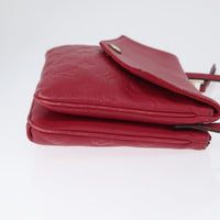 Louis Vuitton Twice Handbag Monogram Empreinte Leather Burgundy Leather Shoulder Bag Bag (Authentic Pre-Loved)