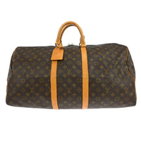 Louis Vuitton Keepall Bag Monogram Canvas Brown Canvas Travel Bag Bag (Authentic Pre-Loved)